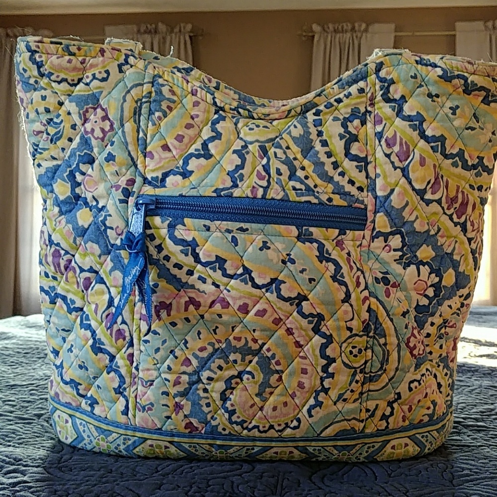Vera Bradley blue paisley shoulder bag